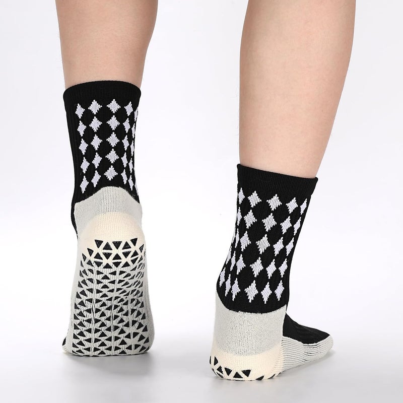 Regilt 3/6 Pairs Grip Soccer Socks Men Women Non-slip Sports Socks for Basketball Football Athletic - Image 2